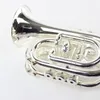 Mini BACH TR6500 BB Pocket Task Pocket Trumpet Sliver Placcato strumento musicale di alta qualità con accessori per cause Spedizione gratuita
