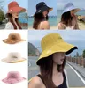 7 Style Wide Fisherman Hat Women Summer Shade Double-Sided Breatble Thin Bucket Caps Sun Hat Outdoor Cap DA584