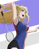 Hanebado! Connie Christensen Light Blonde Clip Ponytail Cosplay Party Paryk