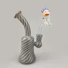 Mais recente Bong Dab Tubos Rig água Tubulações Grey taça base da água Honeycomb Perc envio Heady Wax Oil Rigs vidro Bubbler grátis