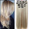 16 клип длиной 26 дюймов прямые волосы без трассировки для волос натуральная волна Lady Full Head Card Удлинительные волосы Синтетическая PI3346452
