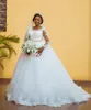 robes de mariée manches longues en dentelle nigerian