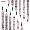 Ny yanqina 36h makeup eyeliner penna vattentät svart makeup eyeliner penna ingen blommande precision flytande ögonfodral 12st / set grossist