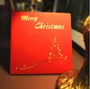 Tebrik Kartları Çevre Dostu Noel Kartları Hediye Kartı Noel Hediye Kağıt Hediye Kartı Parti Tatil Davet GB1524 Tebrik El yapımı Pop Up 3d