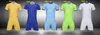 パーソナライズされた空白のサッカージャージセット、カスタムチームサッカージャージのトップスショートパンツ、ファッショントレーニングジャージーセットショート、サッカーの制服