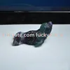 5 Pcs Fluorite Cristal Sceau Figurine Sculpté À La Main Naturel Arc-En-Fluorite Quartz Pierre Feng Shui Animal Esprit Totem Artisanat À Collectionner Cadeau