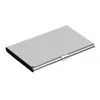 Visitkortskort Kredit ID-kort Kontakt Väska Hållare Aluminium Visitkort Hållare Kortfiler Aluminium Silver Color VT0205