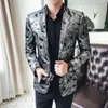 XIU Luo 5xlvelvet Blazer Hombres Blazer elegante de alta calidad para los trajes de diseñador para hombre Trajes de escenario 2019
