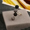 Semplici anelli a fascia da donna firmati in resina con diamanti in lega di piselli con anello a dito vintage formato libero oro e argento 12 pezzi / lotto
