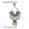 Gypsy Indischer Jhumka Schmuck Böhmen Ethnische Hohle Große Glocken Lange Tropfen Baumeln Ohrringe Für Frauen boucle d'oreille femme