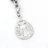 100 sztuk Hollow Cross Floating Lobster Class Charm Wisiorki na biżuterię do produkcji bransoletka Naszyjnik DIY Akcesoria 19.5x34.5mm A-487B