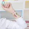 Wodoodporny Pot Unicorn Tattoo Naklejki Dorosłych Dzieci 120 * 75mm Cute Cartoon Zwierząt Zwierząt Naklejka Naklejka Body Art Tymczasowy Naklejka Party Akcesoria Zabawki