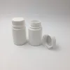 HDPE Tamper geçirmez Kapsüller Şişe Plastik Beyaz Şişe 50cc 50pcs / lot