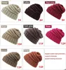 Mode Warme Beanie Hoeden Eenvoudige Winter Dikke Hoed Vrouw Breien Skullies Mutsen 14 Kleur Vrouwelijke Knit GLB