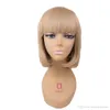 Bob wig Cosplay Short wigs For Women Synthetic hair With Bangs Pink Gold Blonde 12 colors avalivable1869388