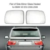 Freeshipping Paar zijspiegelglas Verwarmd 51167039598 voor BMW X5 E53 2000-2006