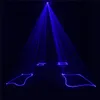 AUCD新しいミニポータブル8 CH DMXブルーレーザースキャナー効果ステージ照明DJパーティークラブショーLEDプロジェクターライトDM-B150