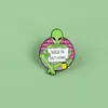 Alien Green Enmyl Pin Broszki Dla Kobiet Coffee Cup Odznaka Ręka Holding Paper Muse Get Do Home Lapel Pin Ubrania Plecak Biżuteria Prezenty