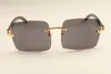 Direto da fábrica de luxo moda ultra leve grande caixa óculos de sol 352412-B2 óculos de sol chifre preto natural DHL frete grátis