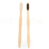 Brosse à dents en bambou naturel hôtel jetable poils souples naturel Eco fibre de bambou poignée en bois brosse à dents pour adultes 12styles RRA1625