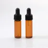 New Arriveal 4ml Red-Amber Glass Dropper Bottle Top Quality Essential Oil Bottle Display Vials Small Serum Perfume Sample Test Bottle LX7314
