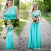 robes de turquoise longue