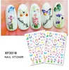 3D Butterfly Nail Art Stickers Sj￤lvh￤ftande Sliders Nail Transfer Decals Foils Wraps Decorations Diy Manicure Accessories F699266W