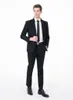 2019 Bescheidene Hochzeits-Smokings, Trauzeugen tragen Slim-Fit-Herrenanzüge, Hochzeits-Smokings, zweiteiliger Anzug (Jacke + Hose), maßgeschneidert