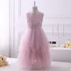 2019 New Lovey Ball Princesse Robes De Fille De Fleur Perlées Robes De Première Communion Pour Les Filles Sans Manches Tulle Pageant Robes De Soirée FG60