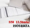 1000 unids/lote tarjeta IC 13,56 MHz ISO14443A S50 tarjeta de PVC etiqueta Universal F08 tarjeta de Control de acceso de etiqueta RFID de PVC en blanco