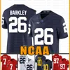 Penn State Nittany Lion 26 Saquon Barkley كرة القدم الأمريكية جيرسي 10 Tom Brady 97 Nick Bosa Jerseys رجالي eace