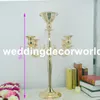 New Metal Castiçais 5-arms / 3-Braços Suporte de Vela Decoração de Casamento Candelabros Centrais Candlestick Prata / Ouro decor00023