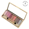 Lameila Dazzle Bright 9 Color Eyeshadow Palette Mousse Mousse Terrascão Paletas de sombra de olho Nude