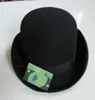 Nieuwe 100% Wol Hat Hoge Kwaliteit Mode Heren en Dames Black Cap Bowler Hoeden Zwarte Wol Felt Derby Bowler Hoeden B-8134 Q190417