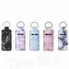 Hem Neoprene Chapstick Holder Tryckta Handy Lip Balm Nyckelringar Neopren Keychain Läppstifthållare Påse Keychain Party Favor 6110