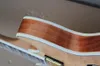 Chitarra elettrica semi-cava color legno naturale personalizzata in fabbrica con tastiera in palissandro, impiallacciatura di acero fiammato, hardware dorato, personalizzabile