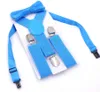 32 colors Kids Suspenders Bow Tie Set for 1-10T Baby Braces Elastic Y-back Boys Girls Suspenders accessories WCW466