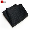 Polyester Hankerchief 60 colors Grid Pocket square Napkin Striped kerchief mocket men's noserag For Party Wedding Free TNT Fedex