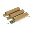 500st 7 * 7 * 28cm Vinflaskor Boxar Paket Anpassade Retro Kraft Papper Boxar Förpackning Presentförpackning Gratis frakt