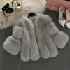 Ladies' Plus Size New Trend Faux Fur Coat Women Fashion Solid Jackets Fur Short Stitching Faux Coat abrigos mujer invierno