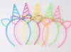 Plastikowa Unicorn Headbands Hoop Hoop Dla Dziewczyn Toddlers Dzieci Party Hairbands Fantasy Party Favors Hairbands Fancy Dress Cos Decor