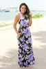 Women Floral Print Sleeveless Boho Dress Evening Gown Party Long Maxi Dress Summer Sundress Casual Dresses OOA3240