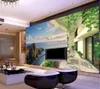 Papel tapiz 3D personalizado Dream HD, vista al mar, habitación, paisaje 3D, sala de estar, dormitorio, decoración de fondo de pared, Mural