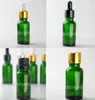 20ml Green Glass Dropperflaska Kosmetisk behållare 20 ml Provtestburk 624PCS Lot Fri frakt