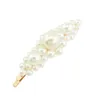 Mode söt vit pärla smycken blomma hårnål, hårtillbehör för flicka kvinnor födelsedag gåvor bröllop brudtärna ornament