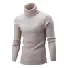 mens designer Turtleneck casual simple twist knitted sweater M012