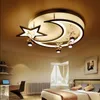 Yeni Tasarım Akrilik Modern Led Tavan Yaşam StudyRoom Yatak lampe plafond ev dekorasyon armatür MYY için moonstar şeklini Işıklar