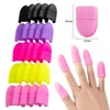 5PCS Nail Art UV Gel Polsk Remover Wrap Silicone Elastic Soak Off Caps Manicure Gummi Rengöringsavvikelse återanvändbart lackverktyg