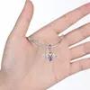 Pendentifs à breloques en argent Sterling 925, insectes libellules violets, adaptés aux bracelets pour femme, bijoux fins S925, 7377390