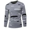 Homme marque décontracté multicolore hommes pull pull mode pulls simples couverture confortable o-cou hommes sweat